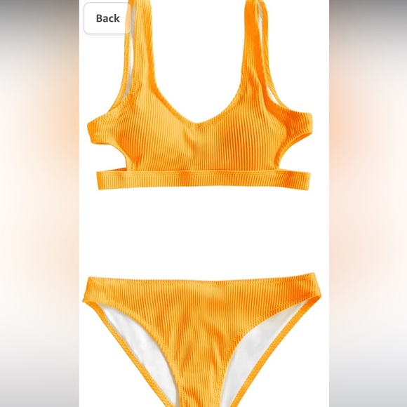 CUPSHE yellow bikini, NWT - Picture 3 of 6